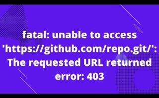 Solución para el error github fatal unable to access