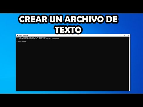 Cómo crear un archivo desde la línea de comandos de Windows