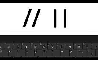 Cómo escribir el símbolo de línea vertical en el teclado