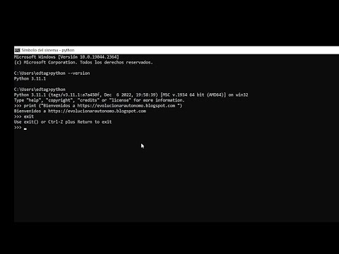 Cómo ejecutar Python en el símbolo del sistema