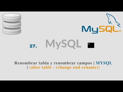 Modificar nombre de una columna en SQL