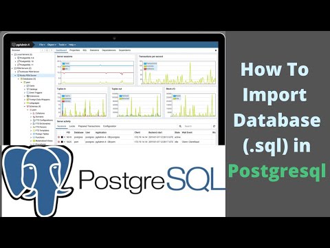 Importar archivo SQL en PgAdmin 4 de PostgreSQL