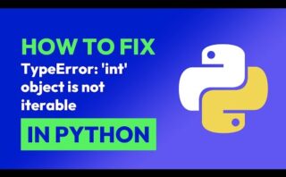 Cómo solucionar el error TypeError: objeto 'int' no es subscriptible