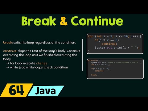 Uso de continue en bucle for en Java