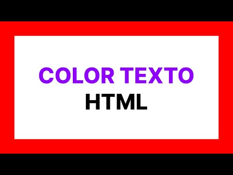 Cambiar el color de las palabras en HTML