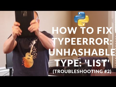 Solución para el error TypeError: unhashable type 'dict' en Python