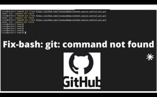 Solución al error bash git command not found
