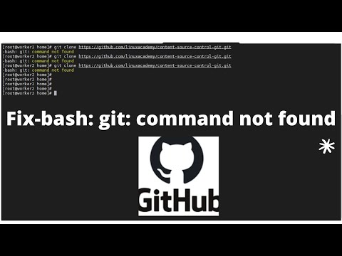 Solución al error bash git command not found