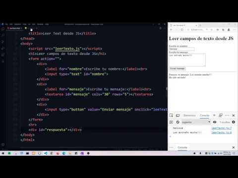 Obtener texto de un campo de entrada en JavaScript