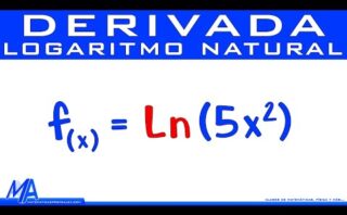 Cómo encontrar la derivada de un logaritmo natural