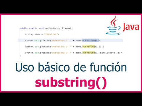 Cómo usar subcadenas en Java