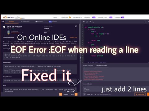 Manejo de errores EOF al leer una línea en Python