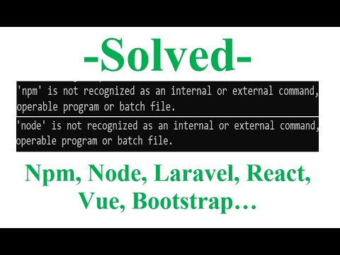 Solución al error npm' is not recognized as an internal or external command