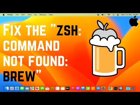 Solución al mensaje de error brew command not found en zsh