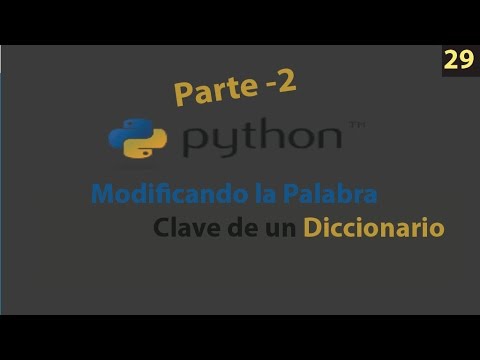 Cómo cambiar claves en un diccionario en Python