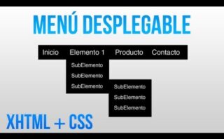 Menú desplegable en HTML y CSS