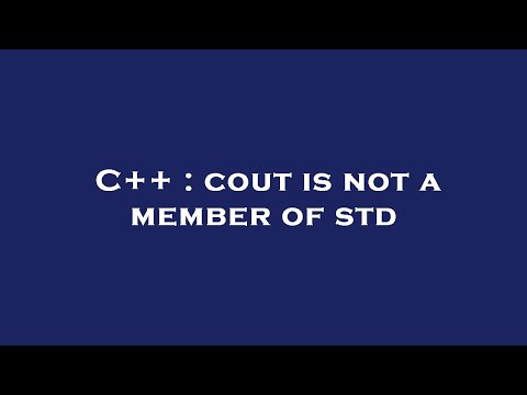 Solución Al Error Namespace Std Has No Member Cout | Abalozz