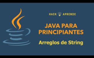 Trabajando con arrays de strings en Java.