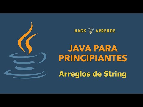 Trabajando con arrays de strings en Java.