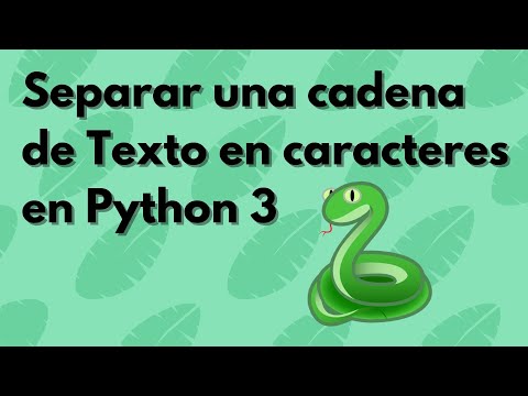 Separación de una cadena en una lista de caracteres en Python