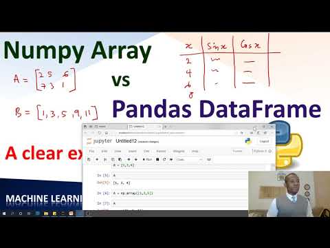 Diferencias entre DataFrame de Pandas y Array de Numpy