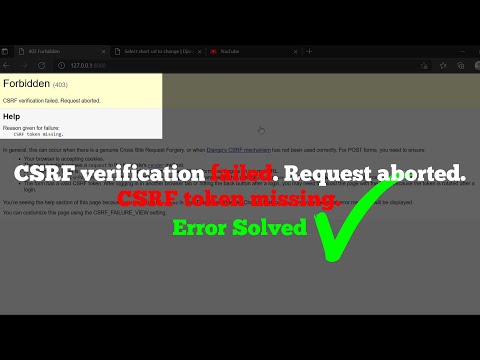 Error al verificar la autenticidad del token CSRF