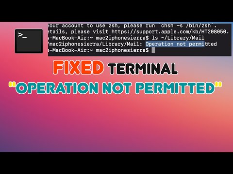 Solución de errores al ejecutar comandos en macOS Terminal: operación no permitida