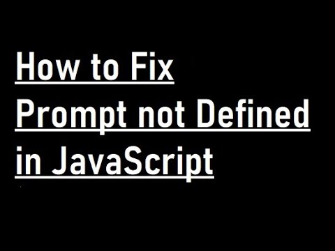 Solución al error ReferenceError: prompt is not defined