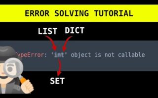 Solución al error TypeError: tuple object is not callable