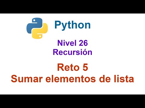Cómo sumar una lista en Python