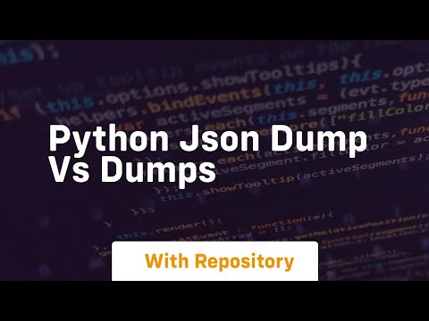 Diferencias entre json.dump y json.dumps en Python