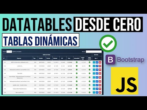 Tabla Bootstrap con búsqueda y filtro