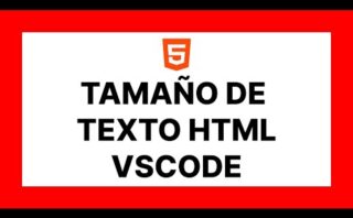 Código HTML para el tamaño del texto