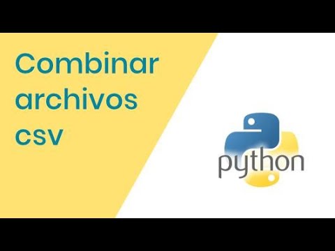 Cómo combinar archivos CSV en Python