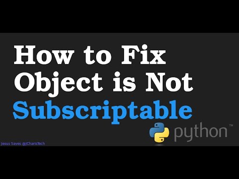 Solución al error: TypeError en objetos de tipo int no son subscriptables