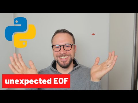 Solución al error unexpected eof while parsing en Python