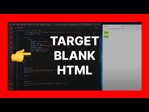 Cómo añadir un atributo target en HTML