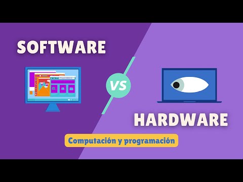 Diferencias entre software y hardware.