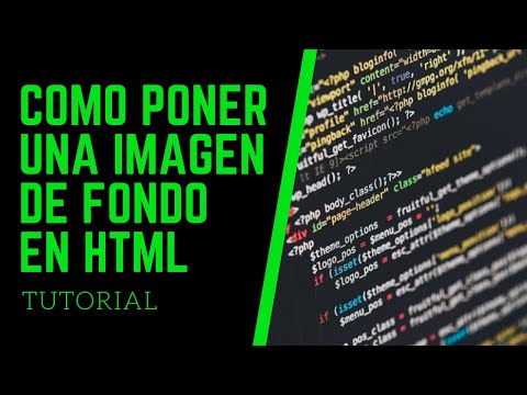 Cómo añadir un fondo de imagen en HTML