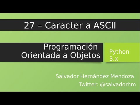 Obtener el valor ASCII de un carácter en Python
