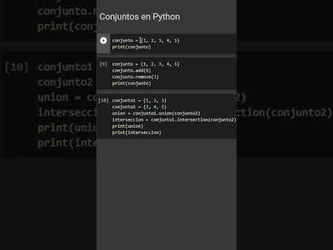 Entendiendo los conjuntos en Python