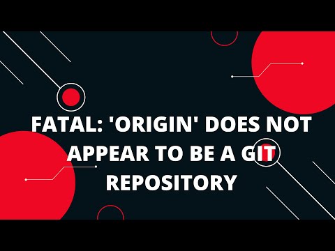 Solución al error fatal does not appear to be a git repository