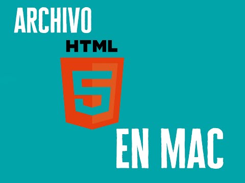 Cómo crear un archivo HTML en Mac